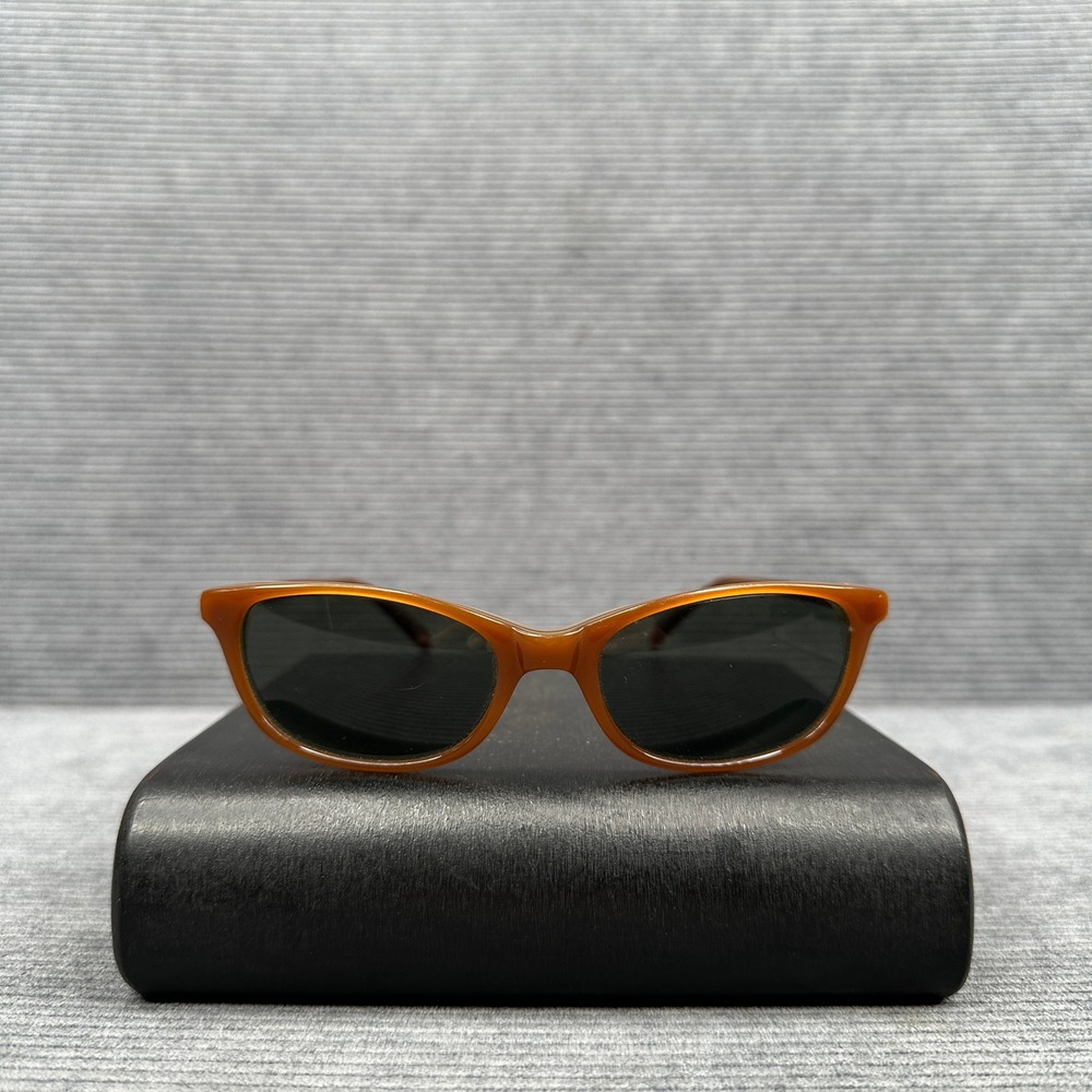 Vintage Amber Cat Eye Sunglasses Brown Tinted Retro Frames